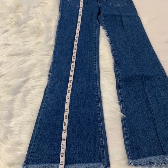 Marques Almeida x 7FAM High Waist Flare Blue Jean. Size 25. Classy Rare - Picture 8 of 9